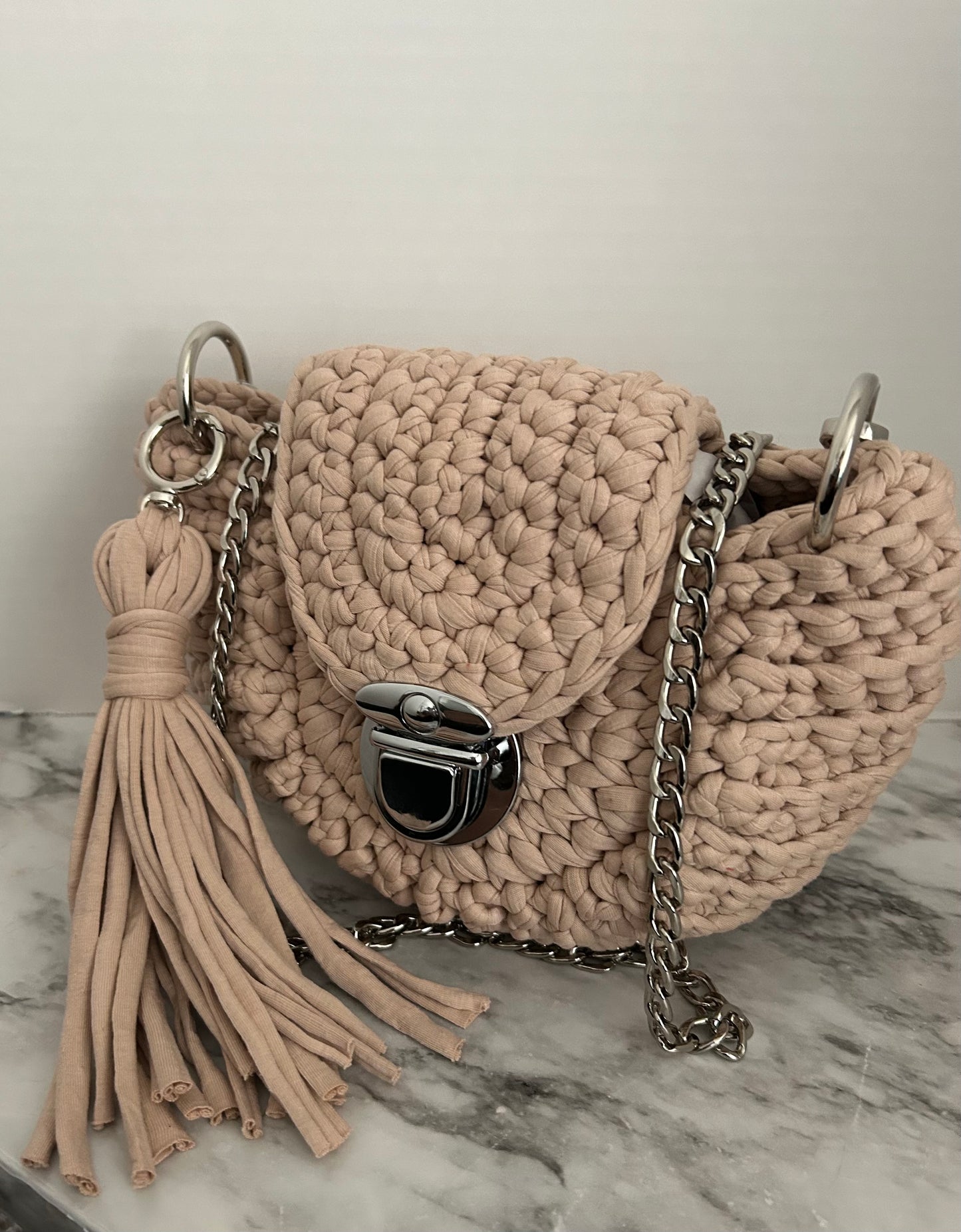 Crochet handbag