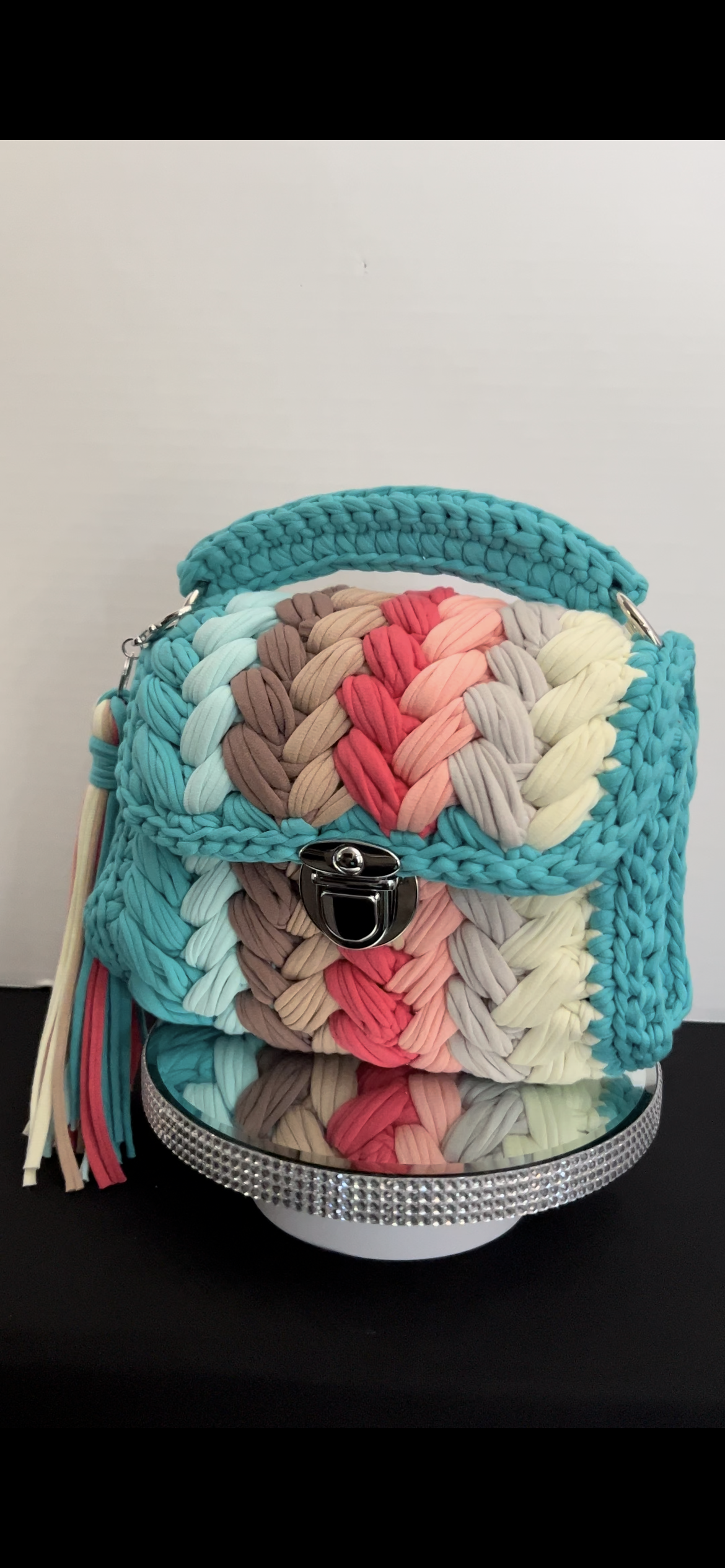 Crochet handbag