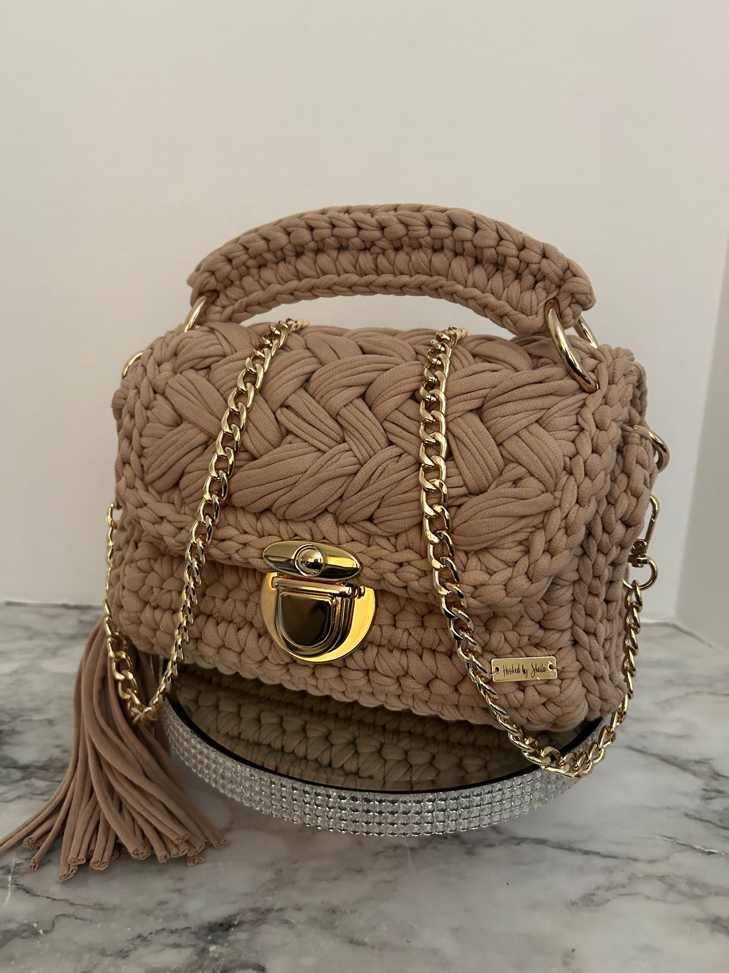 Crochet handbag