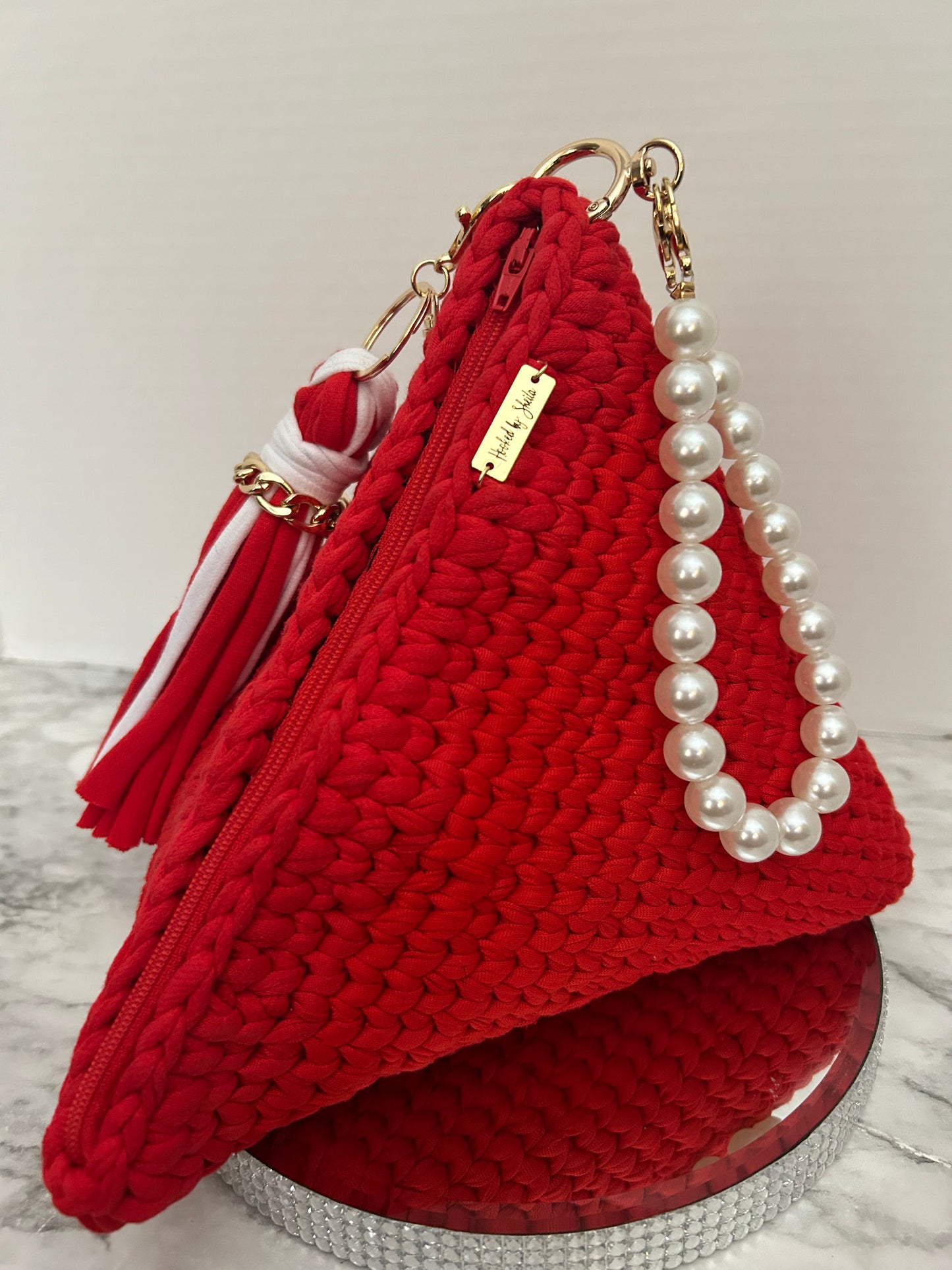 Crochet handbag