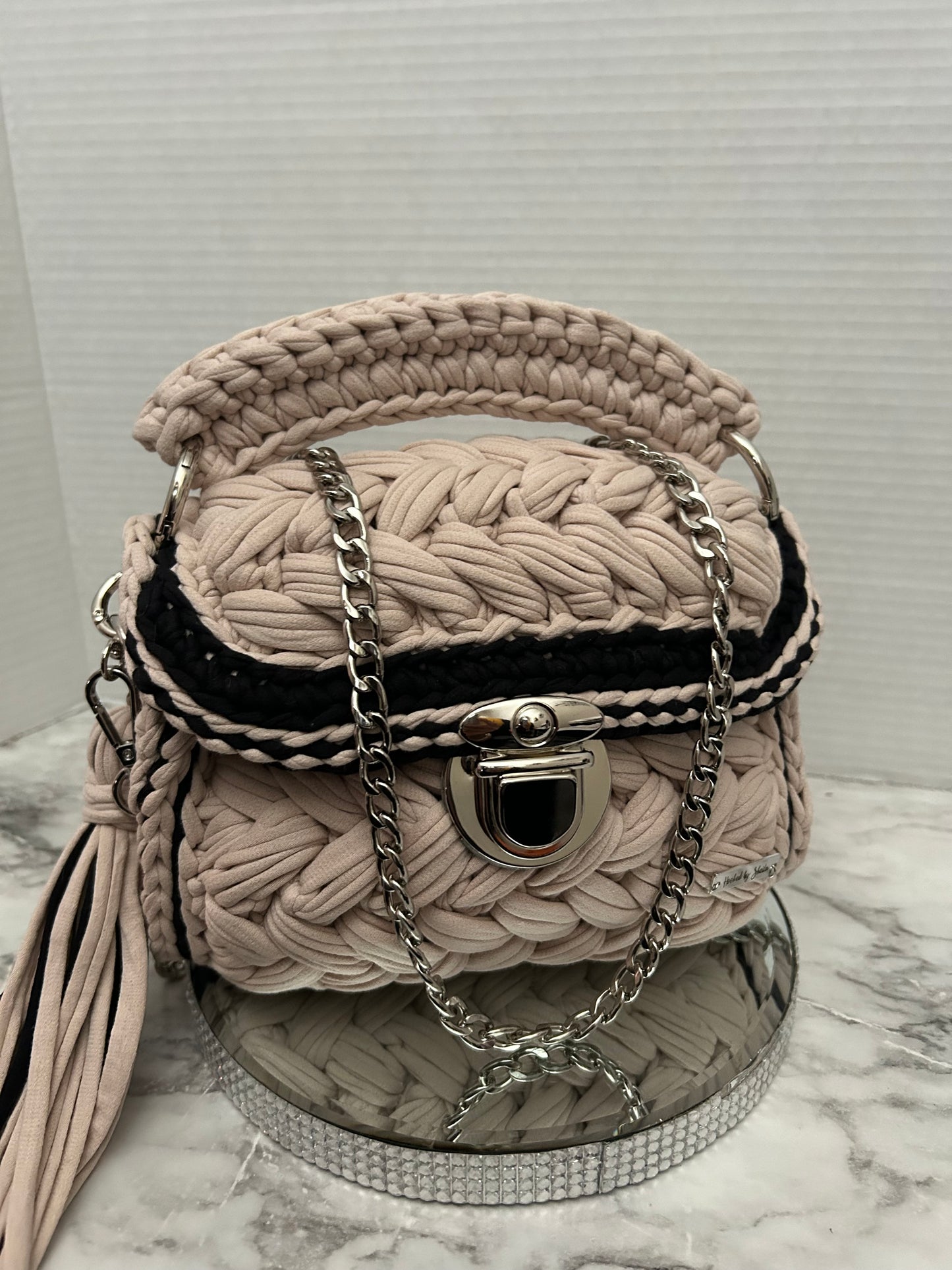Crochet handbag