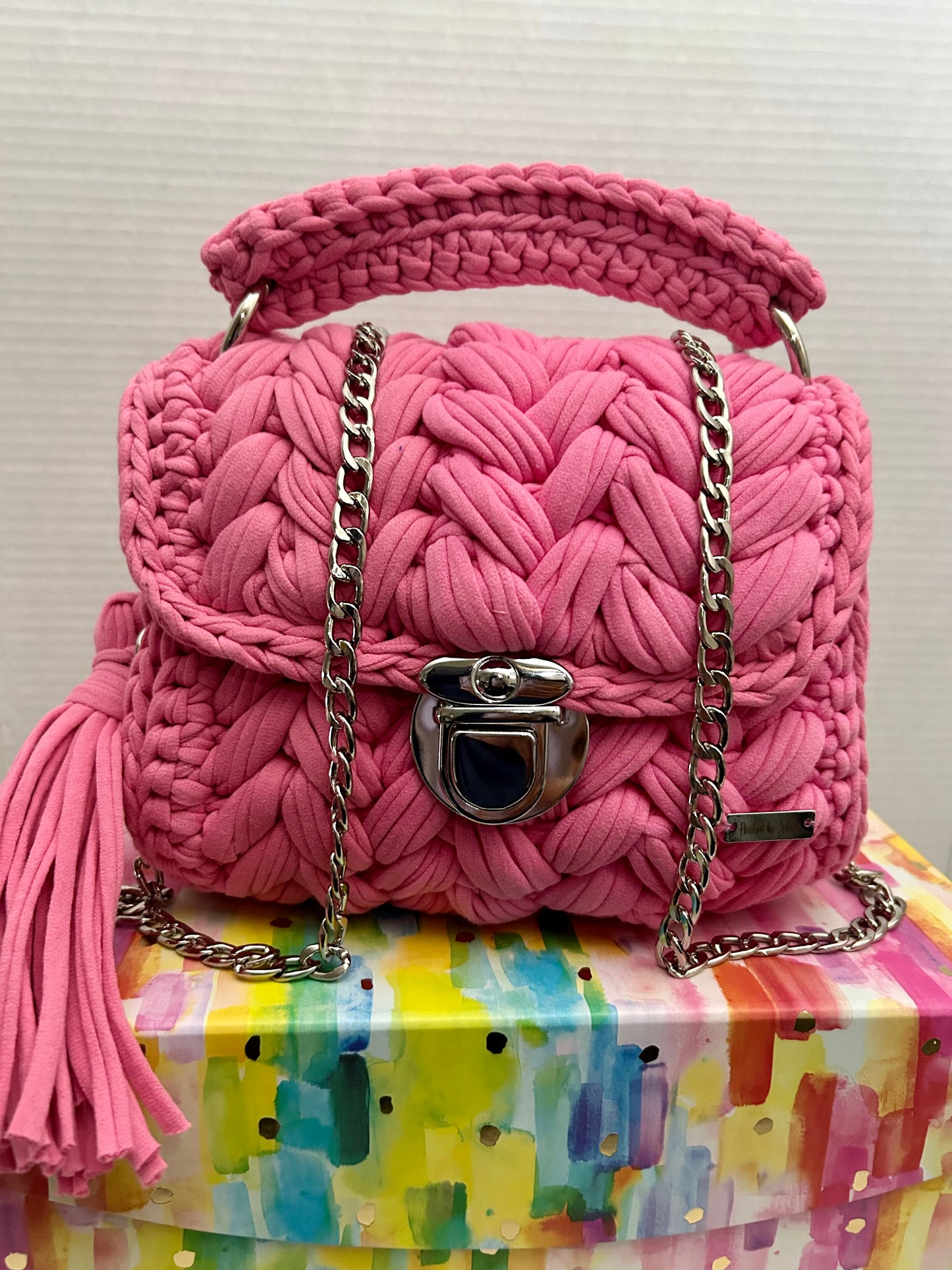 Crochet handbag
