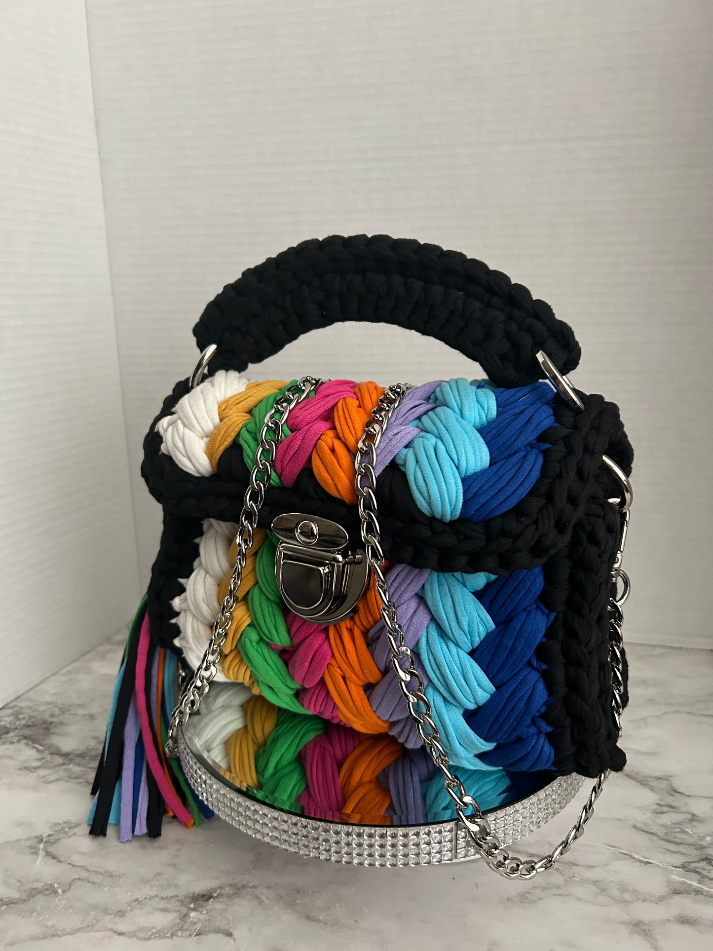 Crochet handbag